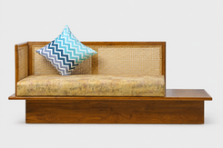 Natural Cane Webbed Majlis Divan
