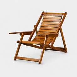 Teakwood Folding Recliner Chair