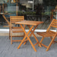 Premium Solid Teak Wood Folding Bistro Table Set (2 Chairs + 1 Table)