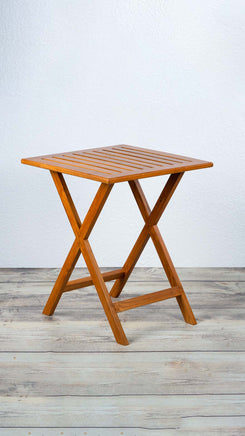 Premium Solid Teak Wood Folding Square Table